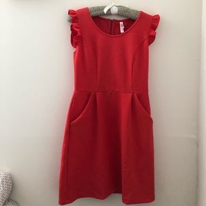 Bright orange 🍊 dress 👗